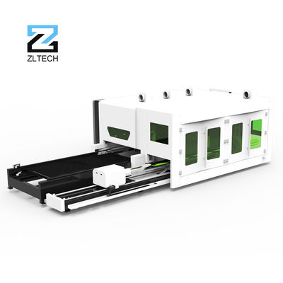 3000x1500mm Laser Cutting Machine Metal Tube 1000W 1500W 2000W With Exchange Table