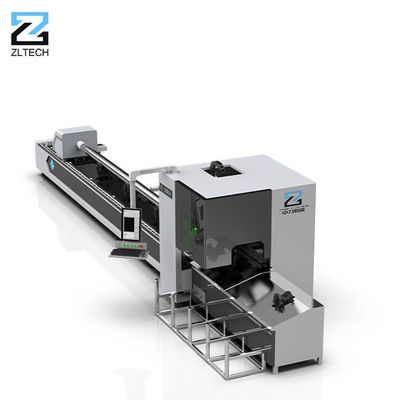 CNC Three Chucks Metal Pipe Laser Cutting Machine 9000mm
